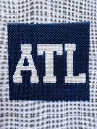 ATL needlepoint coaster