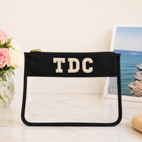 Needlepoint project bag black