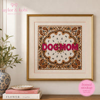 Dog mom needlepoint gift