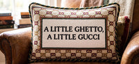 Quote needlepoint canvas detail