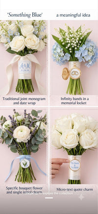 Bridal monogram needlepoint styled
