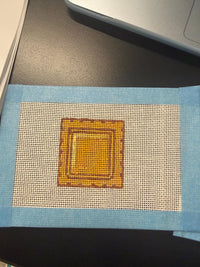 Mini pasta needlepoint ornament