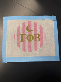 Custom monogram sorority canvas
