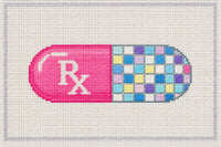 Pharmacist gift needlepoint canvas detail